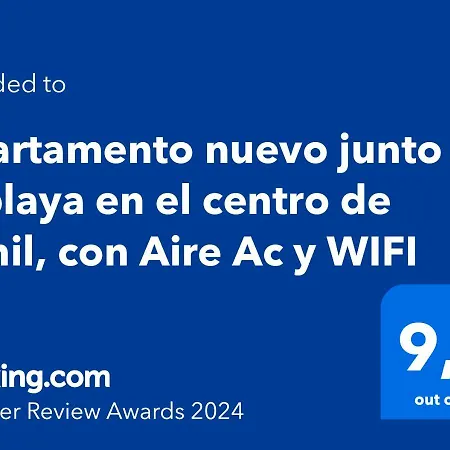 Junto A La Playa En El Centro De Conil, Con Aire Acondicionado Y Wifi Apartamento *